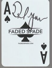 DANIEL NEGREANU SIGNED POKER PLAYER FADED SPADE PLAYING CARD - PSA COA picture
