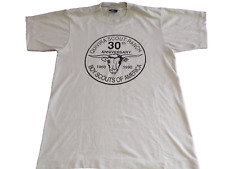 1990 BSA Quivira Scout Ranch Steer 30th Anniversary T Shirt Boy Scouts Small VTG picture