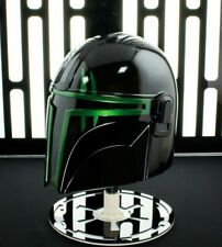 Black Green Mandalorian Star Wars Black Series Helmet LARP Cosplay Star Wars Cos picture