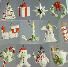 Lenox WINTER DELIGHTS  12 Piece Miniature Mini Christmas Ornament Set NIB picture