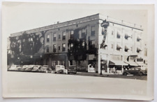 Bancroft Hotel Payette Idaho Exterior Cars Vintage RPPC Real Photo Postcard C3 picture