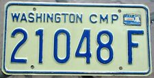 WASHINGTON Camper License Plate #21048 F - 1976 Bicent. Liberty Bell Sticker picture