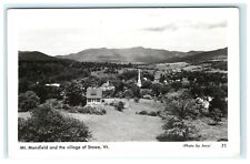 1953 Mt. Mansfield & Village of Stowe VT Vermont RPPC Real Photo Postcard picture