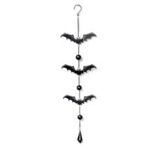 Alchemy Gothic Black Metal Bat Wind Chime Hanging picture