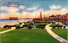 Ocean Front Park Casino Daytona Beach Florida Fl Postcard a2 picture