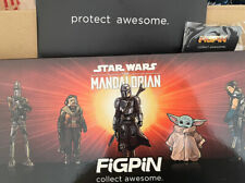 FiGPiN Classic The Mandalorian Deluxe Box Set 5 Star Wars Logo Pin LE *IN HAND* picture