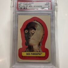See-Theepio 1983 Star Wars Sticker #38 PSA 9 Christmas Gift picture