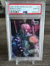 2021 Topps Star Wars Galaxy Boba’s prize REFRACTOR PSA 10 GEM 💎  picture