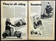 Motor Scooters 1937 pictorial Moto Scoot - Auto Scoot -  Custer - Cushman picture