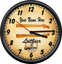 Personalized Luthier Stringed Instrument Maker Vintage Art  Poster Wall Clock picture