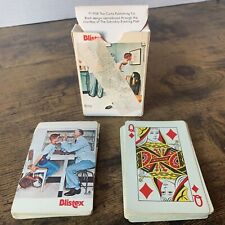 Vtg Blistex Rockwell Bridge Plastic Coated Playing Cards ~ 1958 USA ~ Full Deck picture