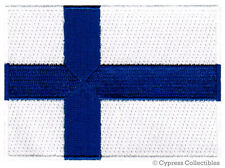 FINLAND FLAG embroidered iron-on PATCH FINNISH EMBLEM applique Suomen tasavalta picture