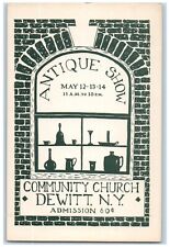 c1910's Antique Show Community Church Dewitt New York NY Antique Posted Postcard picture