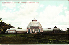 Horticultural Building Belle Isle Detroit MI Undivided Unused Postcard c1905 picture