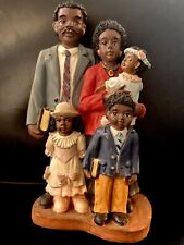 Vintage Young's Inc. African American Family Figurine Dressed For Church picture