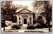 Marseilles Illinois~Public Library~1940s RPPC picture