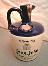 Vintage Long John Blended Scotch Whiskey Jug Empty Blue picture