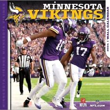 Minnesota Vikings 2024 full size 12x12 Team Wall Calendar NFL Football picture