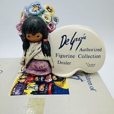 Goebel DeGrazia Signed Dealer Plaque Flower Girl Figurine with Box Painted picture