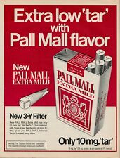 1972 Pall Mall Extra Mild Cigarettes Vintage Print Ad (L1) picture