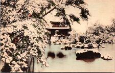 Vintage Postcard Hand Colored NYK Line Kinkakuji Pavilion Kyoto Japan B7 picture