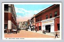 Bisbee AZ-Arizona, Main Street, The Bank Of Bisbee, Antique, Vintage Postcard picture