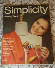 SIMPLICITY SEWING BOOK - PATTERNS - LEARN TO SEW - 1969 VINTAGE PAPERBACK picture