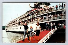 President Jimmy Carter And Mrs Carter Coming Off River Boat, Vintage Postcard picture