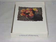 8 Vintage Marcel Schurman Fine Paper Notecards & Envelopes Flowers Marie Brumund picture