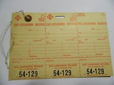 Nice NOS vintage 1953 Erie-Lackawanna Railroad luggage tag ephemera unused  ELRR picture