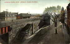 Jamaica Plain Massachusetts MA Train Station Depot c1910s Postcard picture