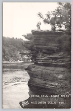 RPPC Postcard - Hawk's Bill, Lower Dells, Wisconsin - Native American picture