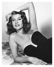 RITA HAYWORTH SEXY AMERICAN ACTRESS IN BLACK DRESS 8X10 PUBLICITY PHOTO picture