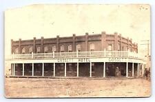 Postcard RPPC Cossett Hotel Knox City Texas c.1910s Dirt Road picture