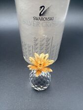 Swarovski Crystal Gold Leaf Pineapple 2.5” Beautiful picture