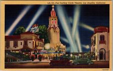 Los Angeles CA-California, Fox Carthay Theatre, Vintage Postcard picture