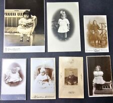 Antique/Vtg. Photographs of Norse Children/Infants, Cabinet Cards Lot of picture