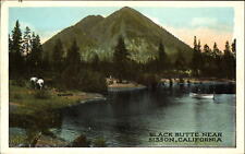 Black Butte near Sisson California CA horses boat 1920s picture