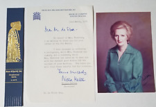 Margaret Thatcher REAL SIGNED 5x7