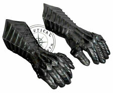 Vintage 18GSteel Medieval Knight Gauntlets Gothic Gauntlet Gloves Christmas Gift picture