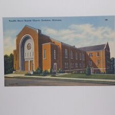 Postcard Twelfth Street Baptist Church, Gadsden, Alabama Ala. Unposted LINEN picture