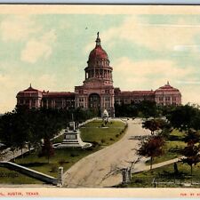 c1910s Austin, TX State Capitol Birds Eye Sharp Litho Photo PC Scarbrough A234 picture