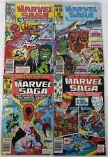 The Marvel Saga Lot of 4 #2,3,4,5 Marvel (1986) Newsstand 1st Print Comic Books picture