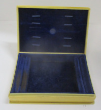 Vintage Bakelite Trinket Jewelry Box Blue Velvet Lining picture
