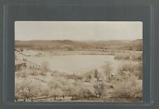 RPPC Heart Lake Pennsylvania Birds Eye View Foothills in the Background 1908 picture