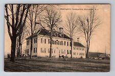 Morristown NJ-New Jersey, Washington's Headquarters, Vintage c1909 Postcard picture