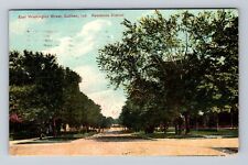 Sullivan IN-Indiana, Residential District E Washington Street Vintage Postcard picture