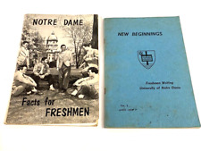 Vintage '50s University of Notre Dame Facts for Freshmen New Beginnings Booklets picture