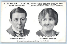Newington England Postcard Musicians Store Alexandra Theatre c1940's Advertising picture