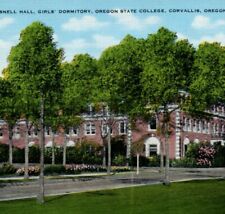 Margaret Snell Hall Girls Dorm Oregon State College Corvallis OR VTG Postcard picture